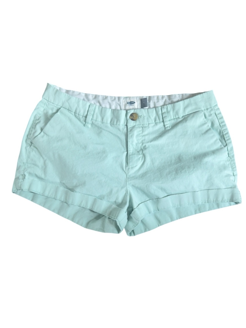 Old Navy Mint Green Cuffed Chino Shorts Size 4